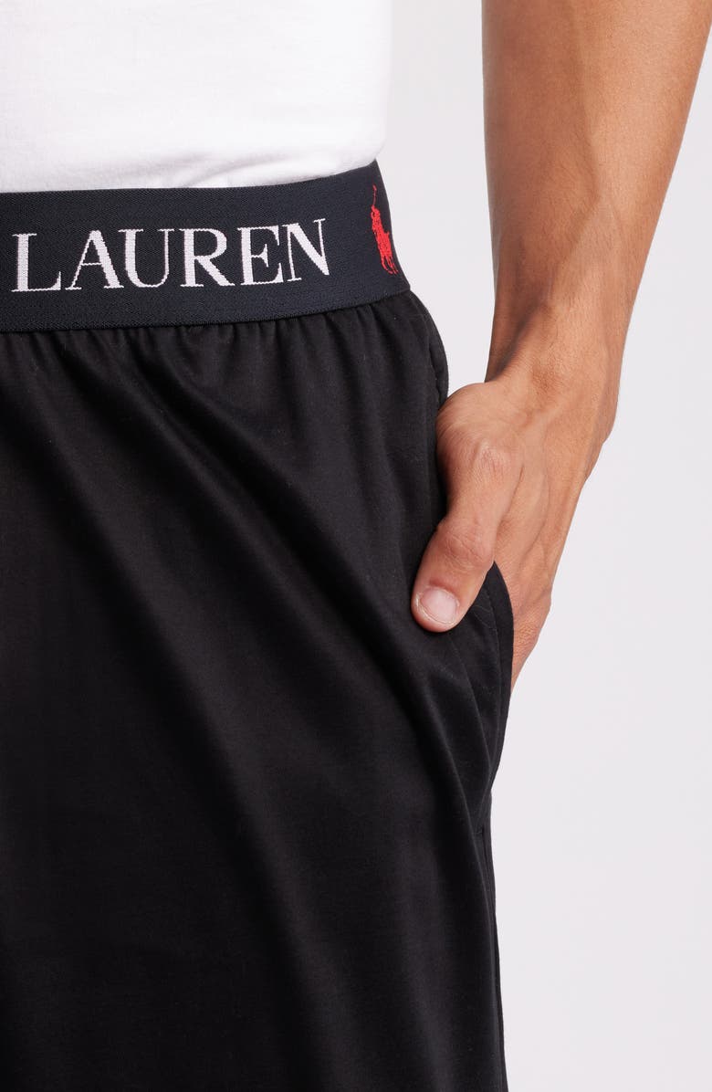 Polo Ralph Lauren Mercerized Cotton Pajama Joggers, Alternate, color, Polo Black