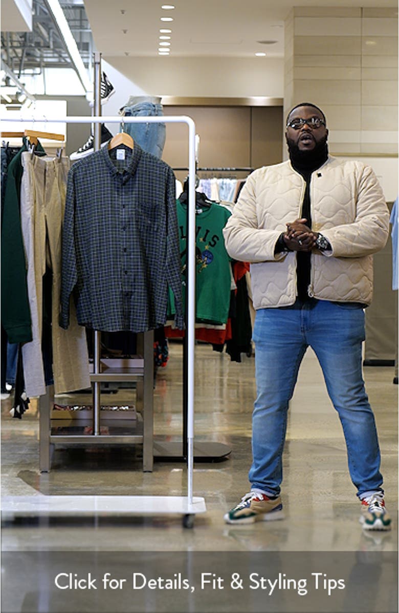 Lux Check Brushed Twill Button-Down Shirt, sales video thumbnail