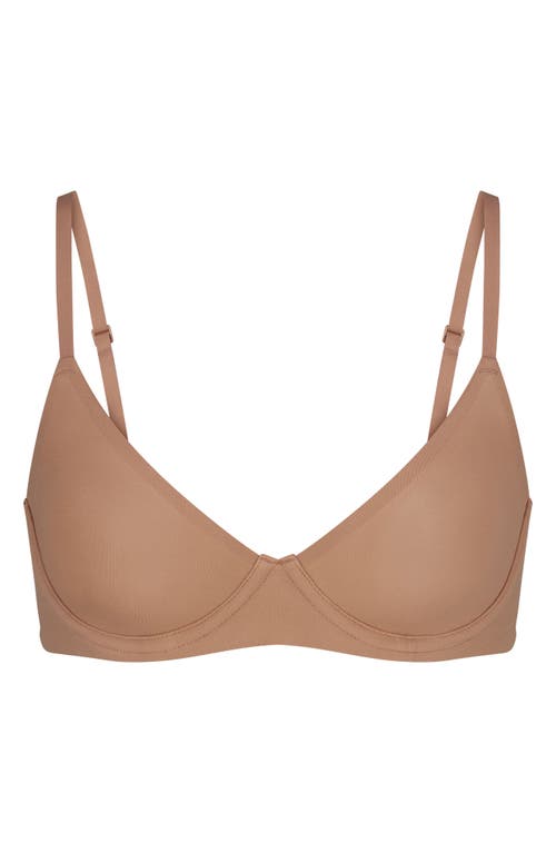 Skims Fits Everybody Unlined Demi Bra In Sienna