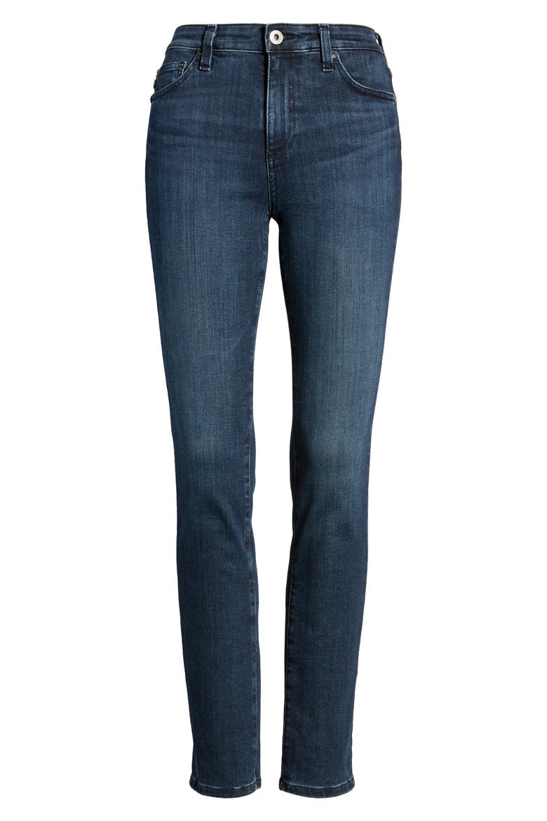 Mari High Waist Stretch Slim Straight Leg Jeans, Alternate, color, OASIS