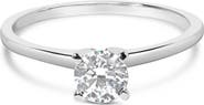 Haus of Brilliance 14K White Gold 1/2 Cttw Diamond Solitaire Engagement Ring