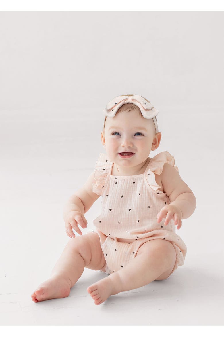 Stargirl Ruffled Sleeve Romper, Alternate, color, Pink