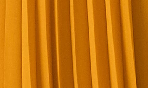 Steve Madden Maraya Pleated Halter Dress In Gold