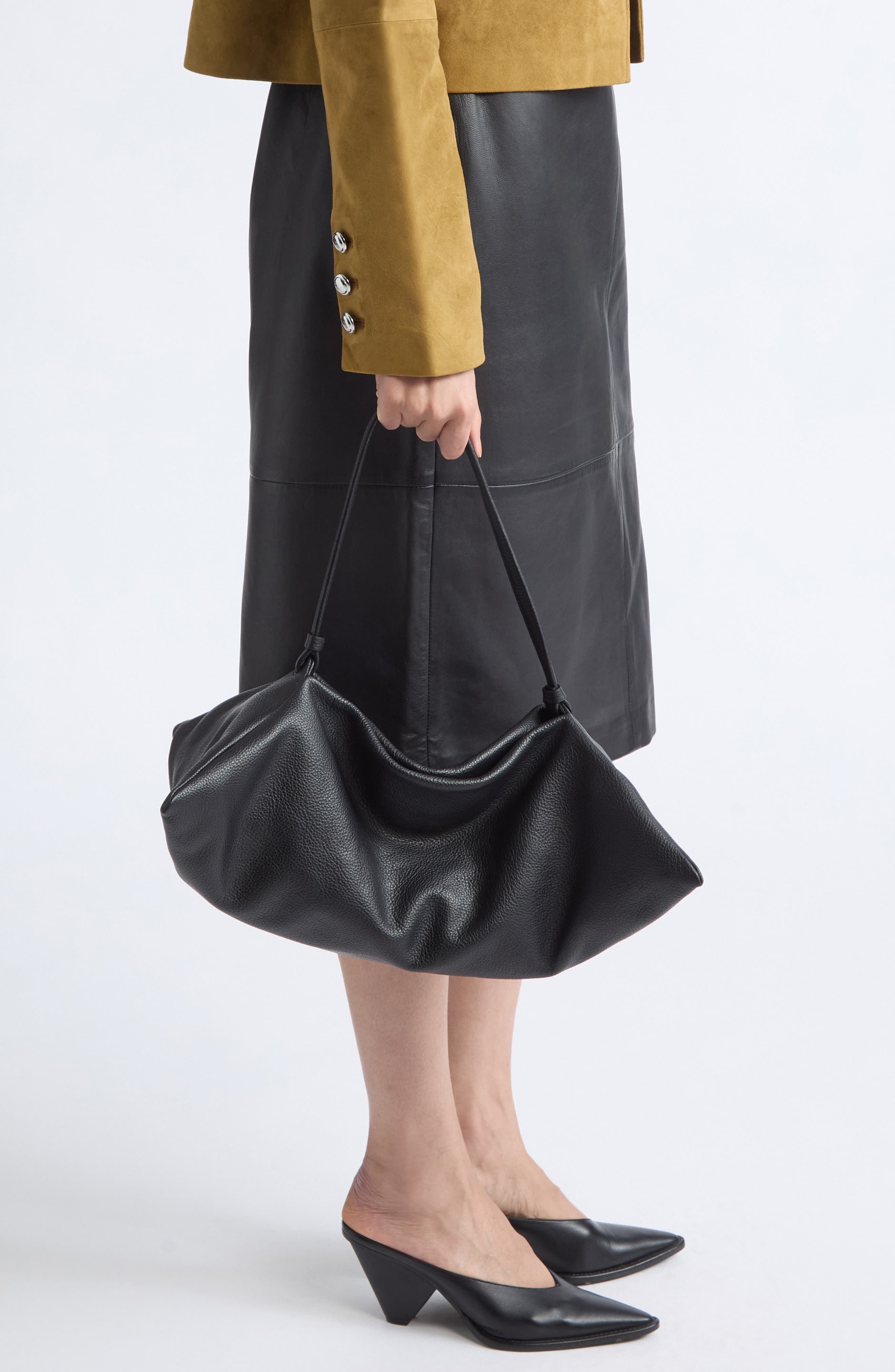 Origami Bag, Alternate, color, BLACK
