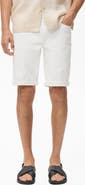 MANGO Slim Fit Denim Bermuda Shorts