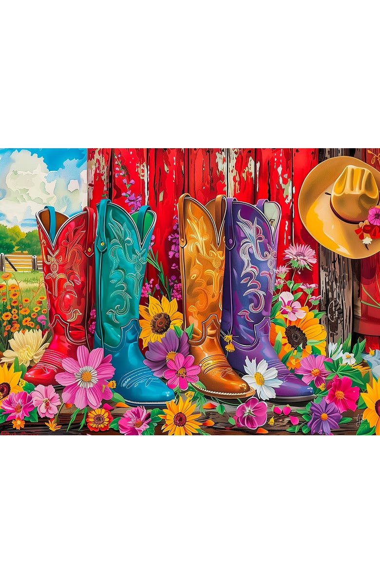 Sunsout Country Boots 500 piece Jigsaw Puzzle for Adults, Alternate, color,