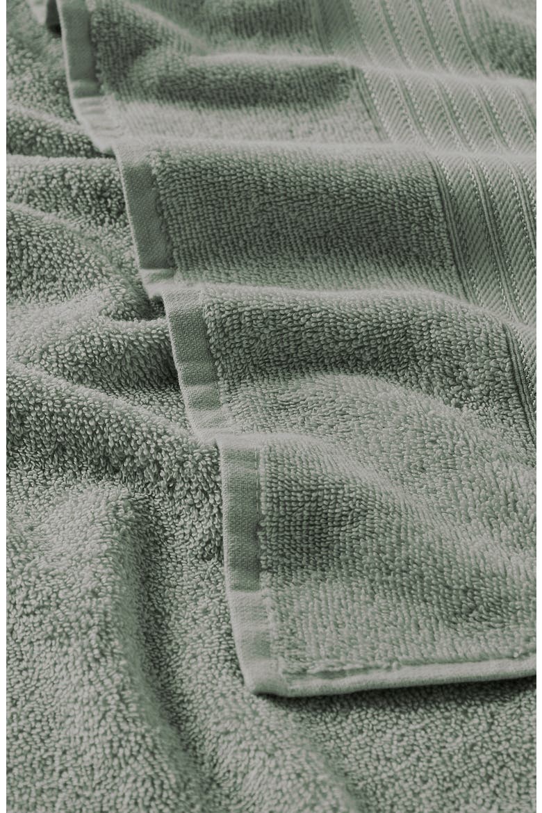 Quick-Dry Cotton 6-Piece Towel Set, Alternate, color, EUCALYPTUS