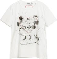 Desigual Mickey & Minnie Mouse Graphic T-Shirt