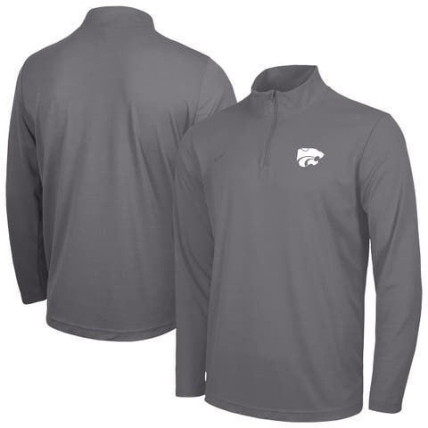 Men's Nike Gray Kansas State Wildcats Intensity Performance Quarter-Zip Pullover