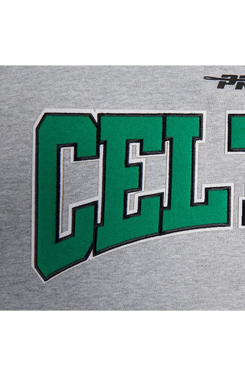 PRO STANDARD Men's Pro Standard Heather Gray Boston Celtics Crest Emblem Pullover Sweatshirt, Alternate, color, 