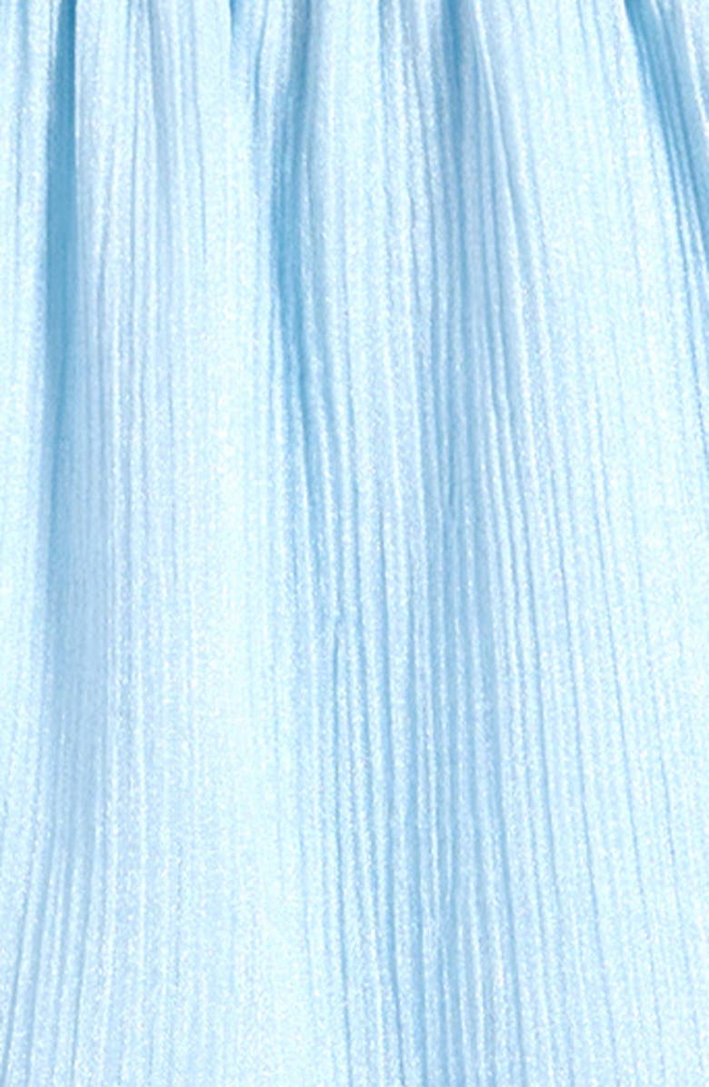 Ava & Yelly Kids' Shimmer Crinkle Long Sleeve Babydoll Dress, Alternate, color, 