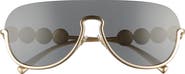 Versace 138mm Pilot Shield Sunglasses