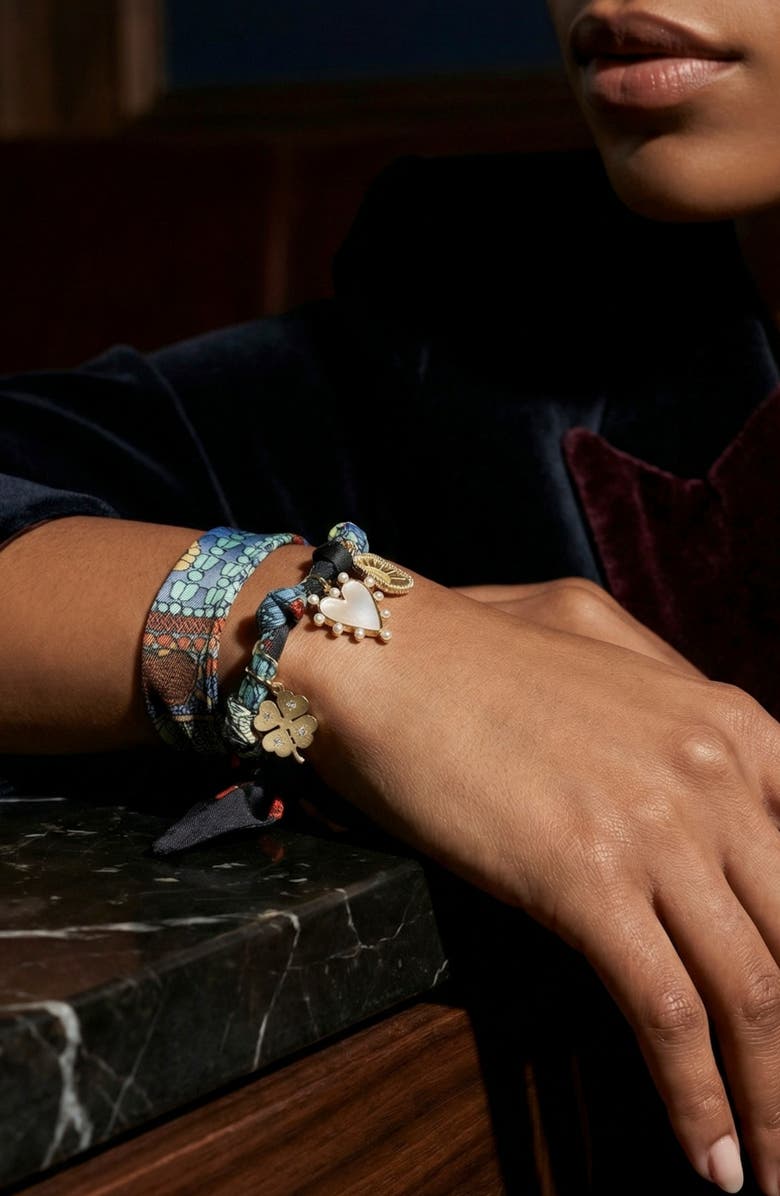 MacRae & Co. Addy Scarf Charm Necklace, Alternate, color, Gold Multi