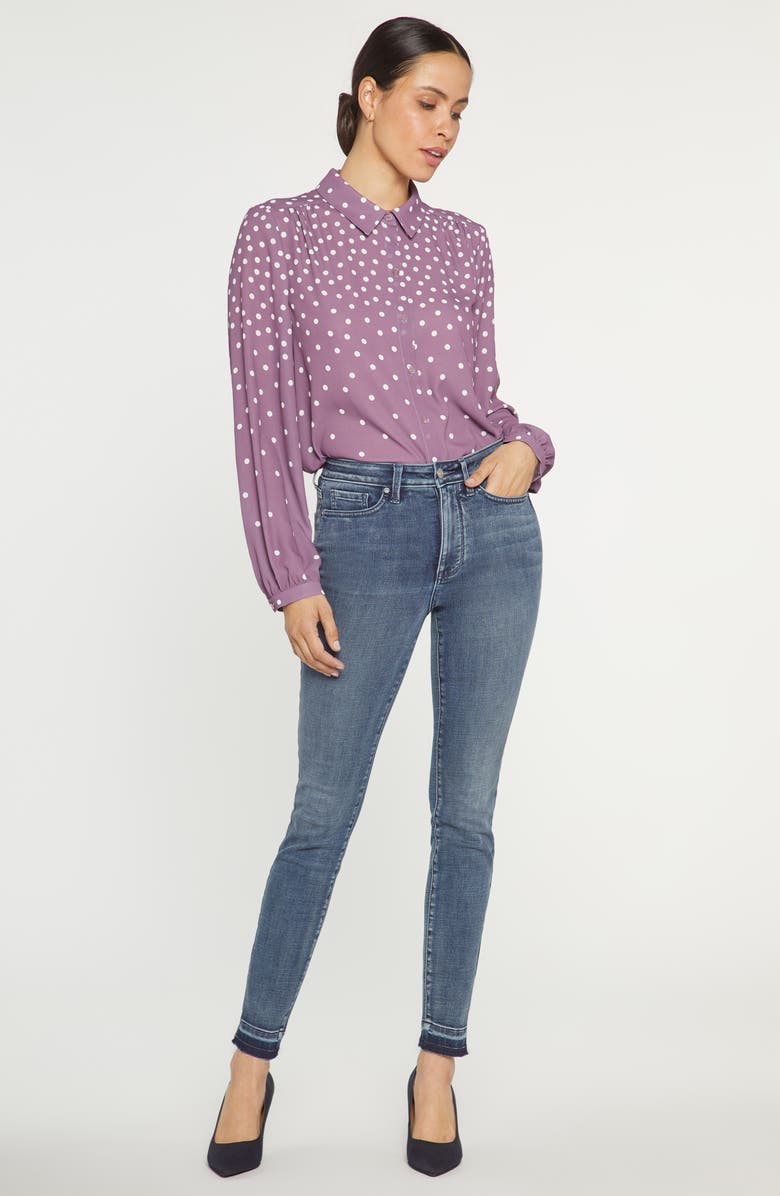 NYDJ Ami High Waist Release Hem Skinny Jeans, Alternate, color, 