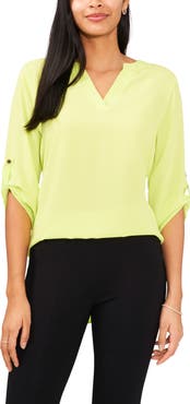 Chaus Split Neck Blouse