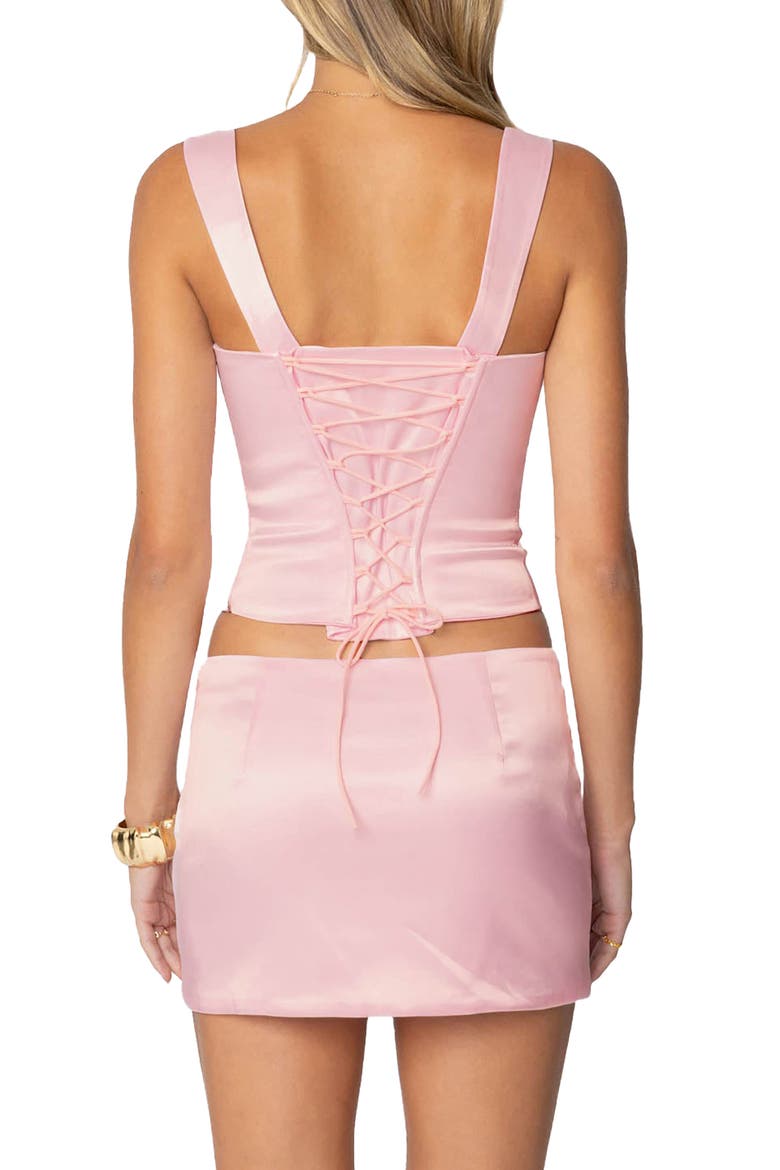 Camila Satin Corset Top, Alternate, color, LIGHT-PINK