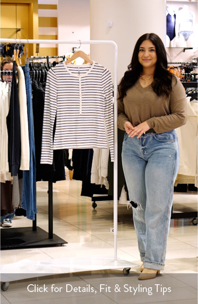 The Stripe Knit Henley, sales video thumbnail