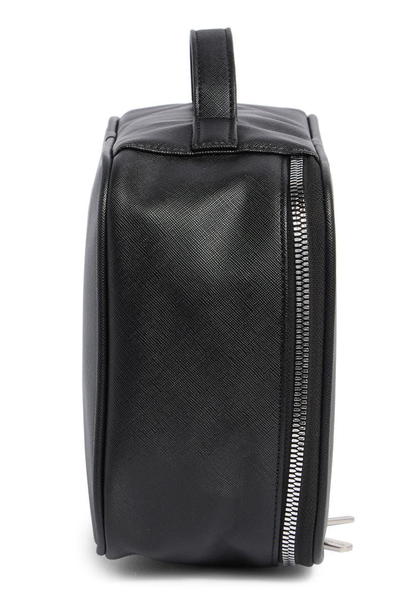 Mirrored Train Case, Alternate, color, BLACK