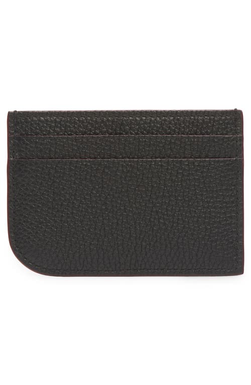 Alexander Mcqueen Sling Card Case In 1000 Black/silver