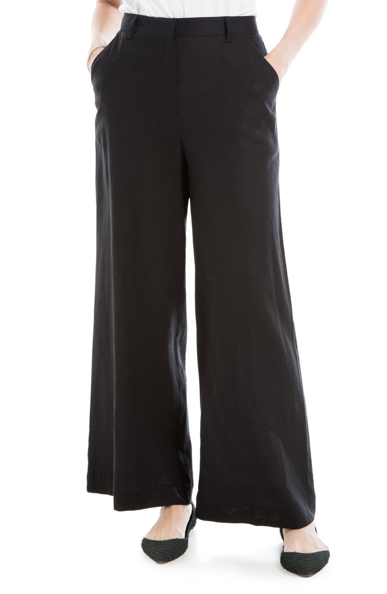 MAX STUDIO Wide Leg Linen Blend Pants, Alternate, color, 