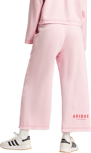 Loose Fit Crop Fleece Pants