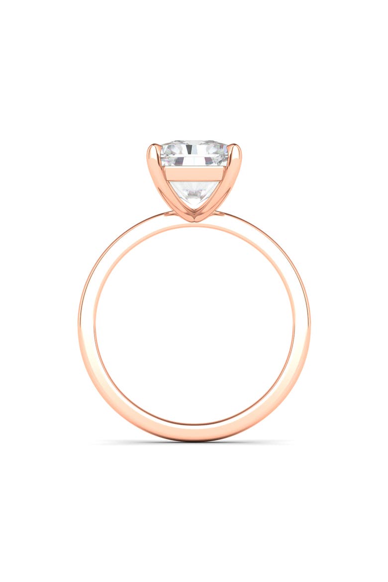 Radiant Cut Lab Created Diamond Ring, Alternate, color, 18K ROSE GOLD