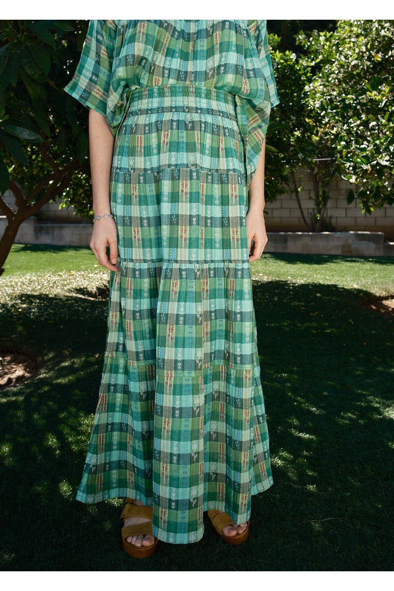 Mojave Tiered Maxi Skirt, Alternate, color, Garden