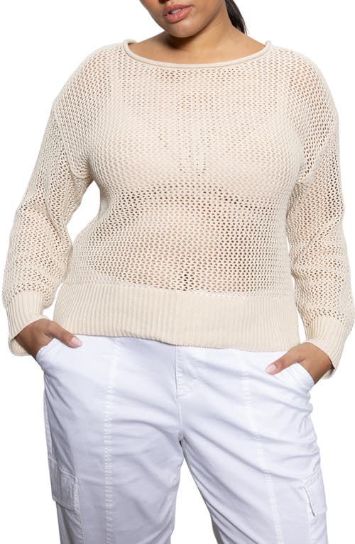 Sanctuary Open Stitch Sweater In White