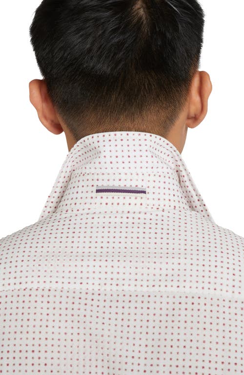 Jack Victor York Contemporary Fit Floral Stretch Cotton Button-up Shirt In Pink