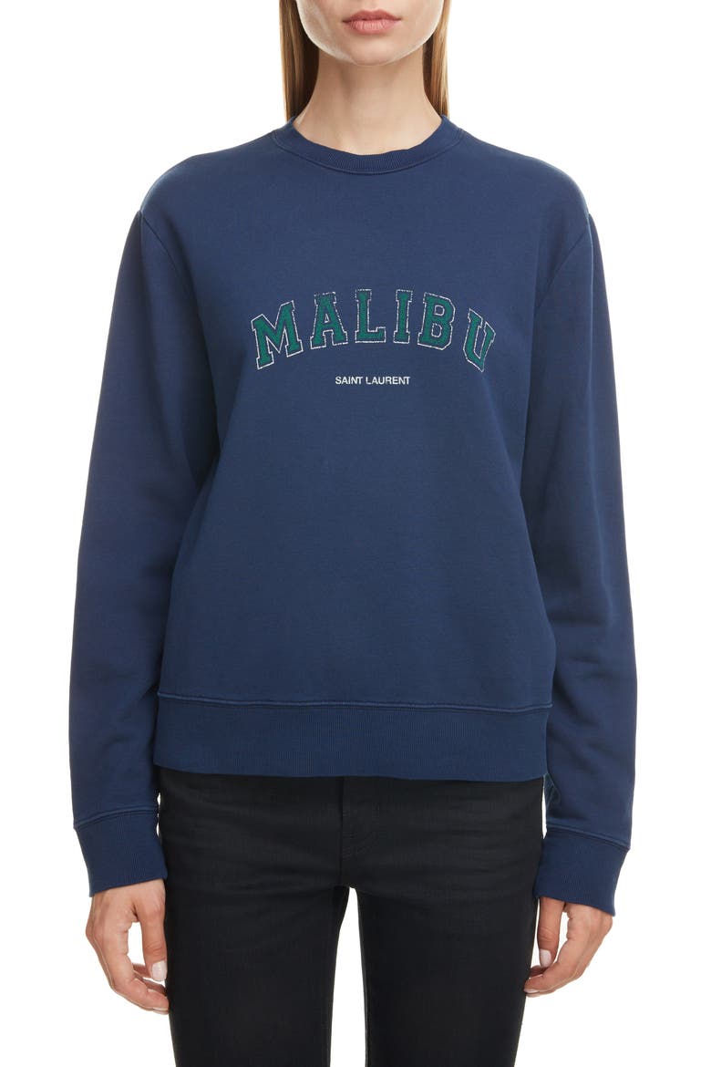 Malibu Sweatshirt, Main, color, MARINE BLANCHI/MULTI