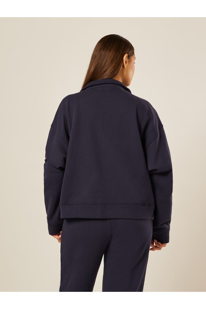 Varsity Athletica Quarter Zip Sweatshirt, Alternate, color, Midnight