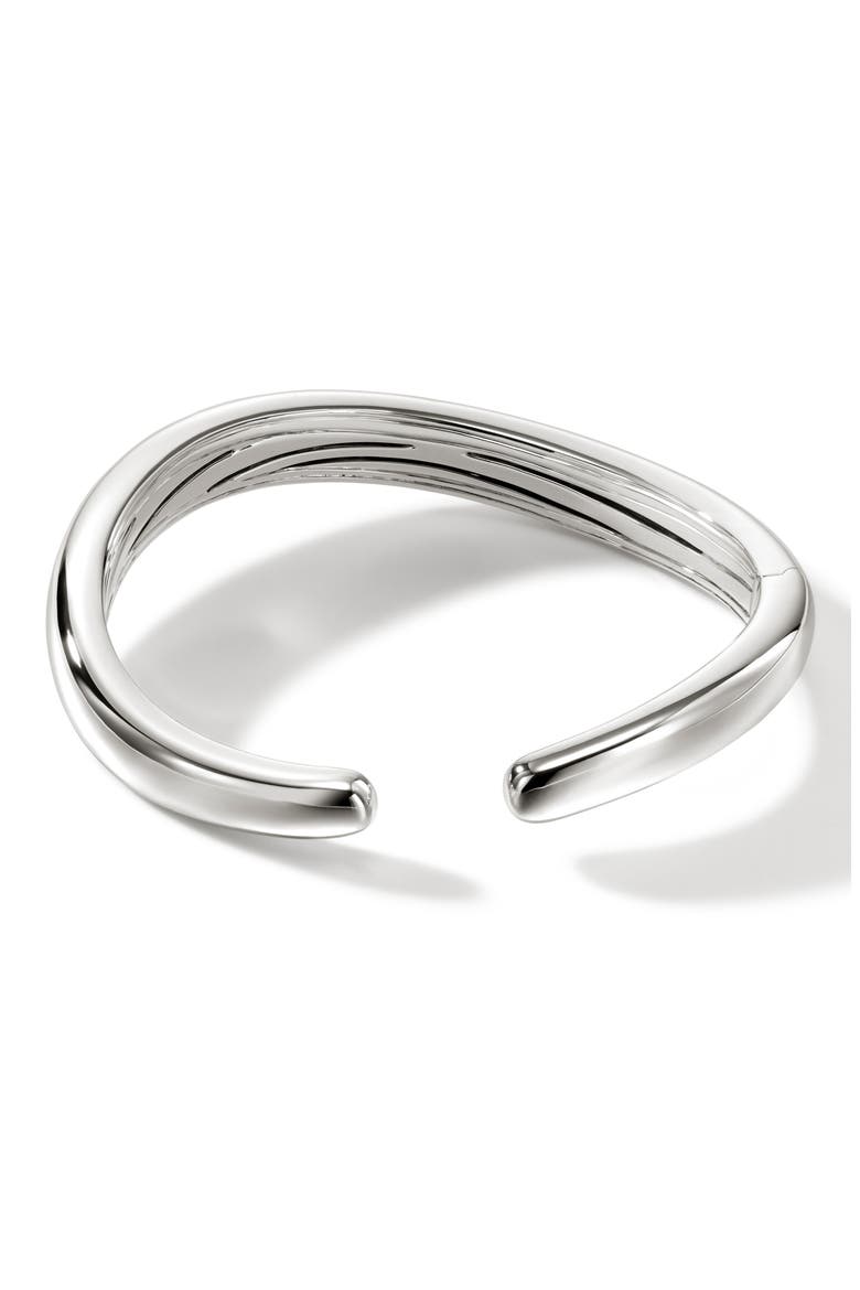 Surf Kick Cuff Bracelet, Alternate, color, SILVER