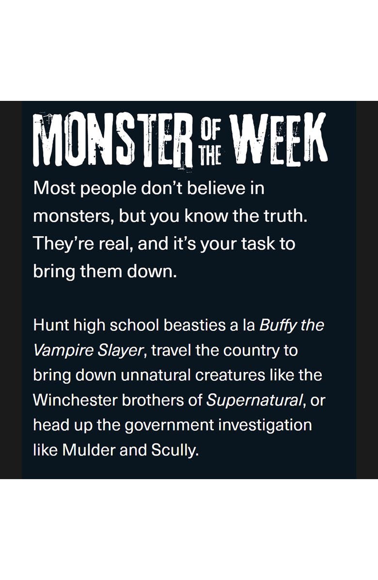 Evil Hat Productions, LLC Monster of the Week Hardcover Edition RPG Book, Alternate, color, Multicolored