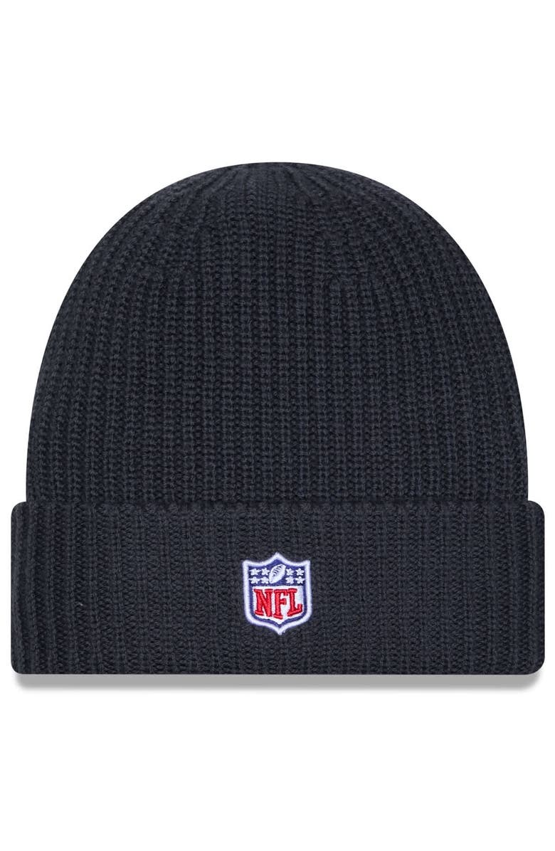 New Era Men's New Era Charcoal Denver Broncos 2025 Sideline Cold Weather Cuffed Knit Hat, Alternate, color, 