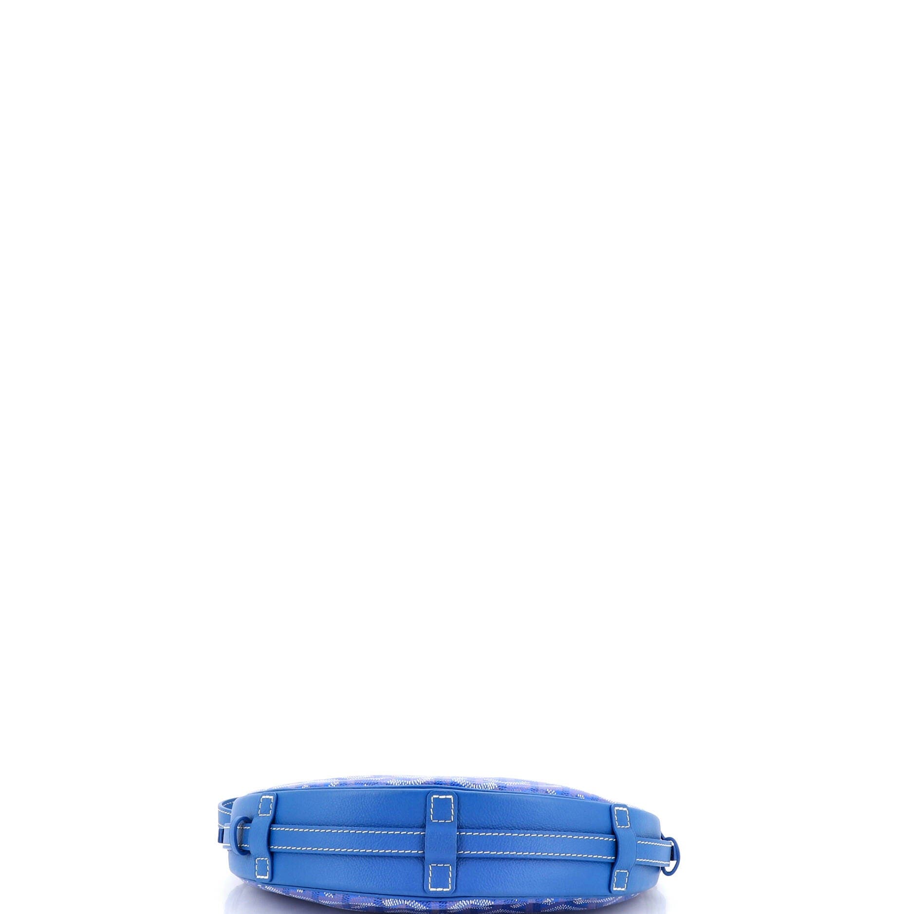 Pre-Owned Goyard Hirondelle Shoulder Bag Coated Canvas and Leather, Alternate, color, Blue