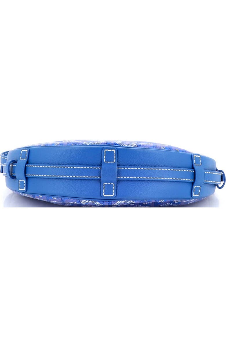 Pre-Owned Goyard Hirondelle Shoulder Bag Coated Canvas and Leather, Alternate, color, Blue