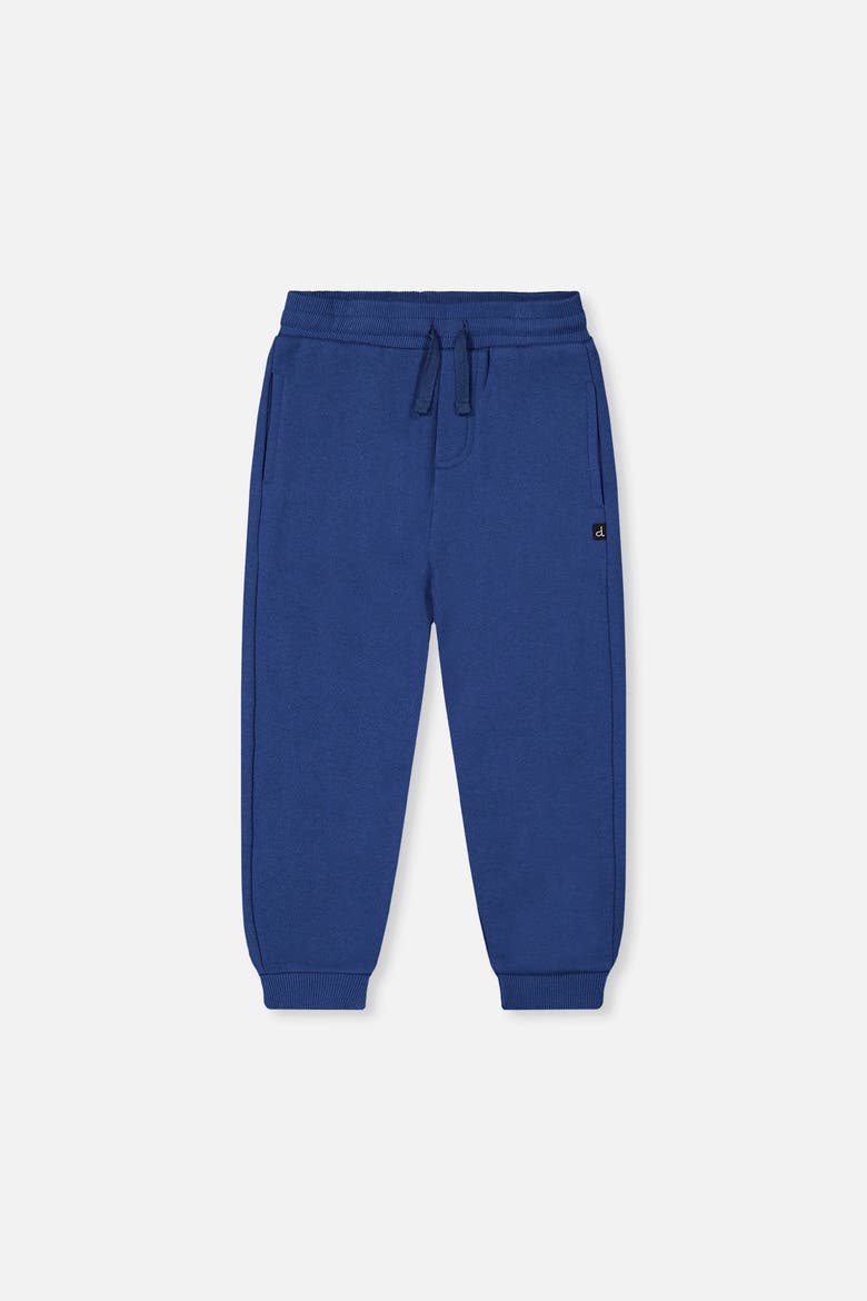 Fleece Drawstring Waist Ribbed Cuff Sweatpants, Main, color, Blue