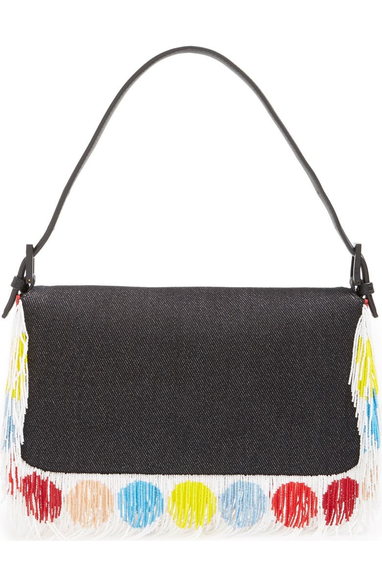 Fendi 'Bird' Beaded Baguette, Alternate, color,