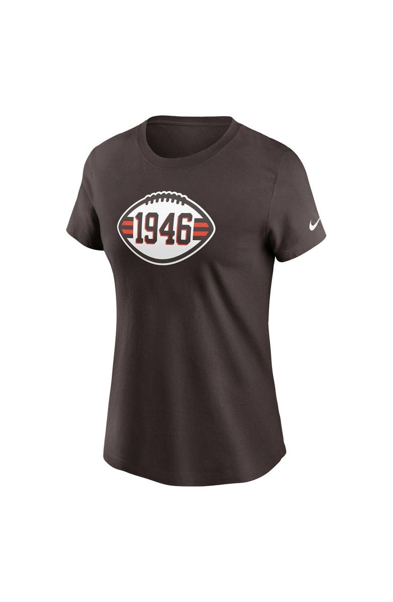 Nike Women's Nike Brown Cleveland Browns 1946 T-Shirt, Alternate, color, 