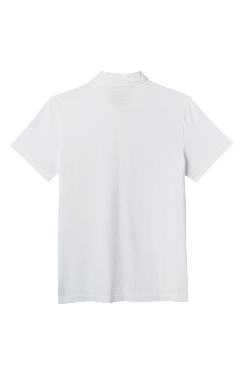Billy Reid Pensacola Slim Fit Organic Cotton Pocket Polo, Alternate, color, White