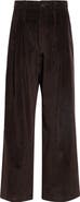Jamie Haller Triple Pleat Wide Leg Corduroy Trousers