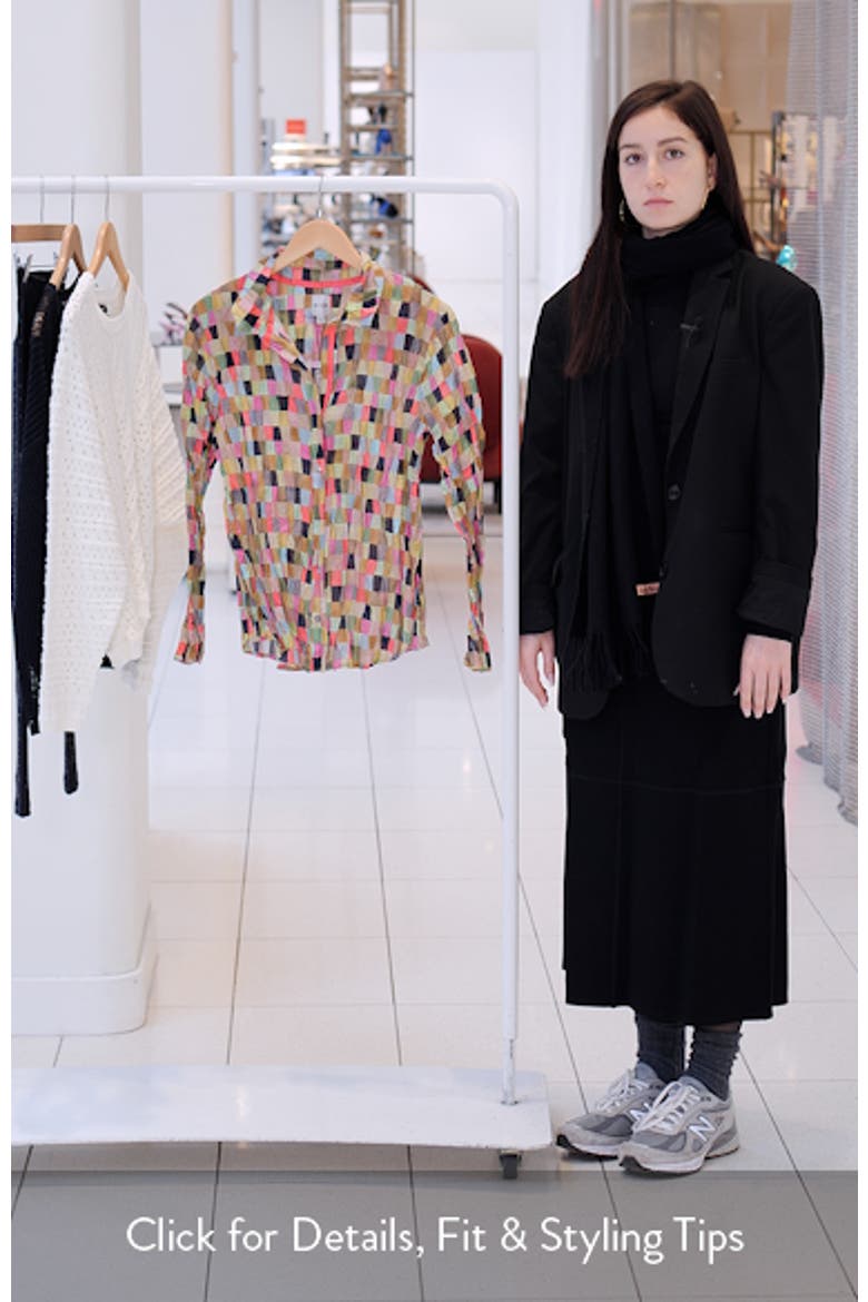Colorfield Crinkle Button-Up Shirt video