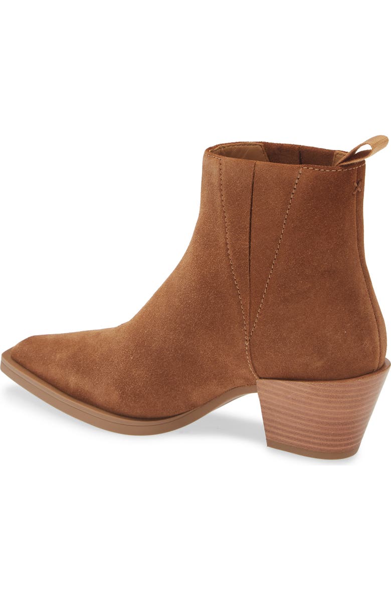 rag & bone Dart Pointed Toe Bootie, Alternate, color, Brown Leather Suede