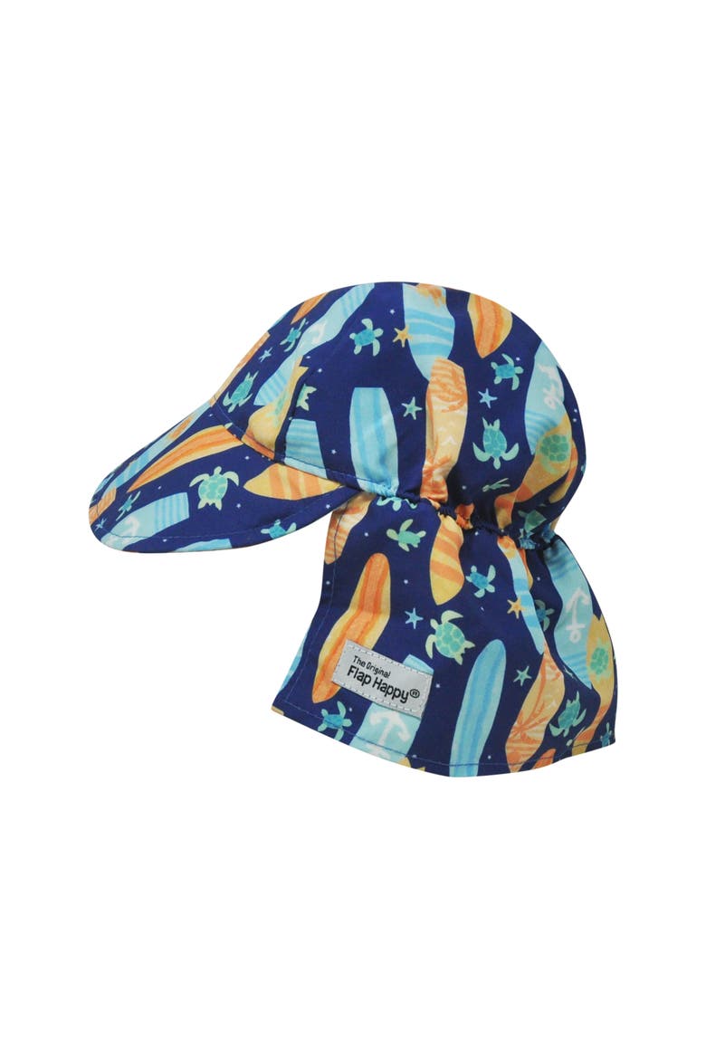Kids UPF 50+ Original Flap Hat - Full Coverage Sun protection Hat, Main, color, Beachy Boards