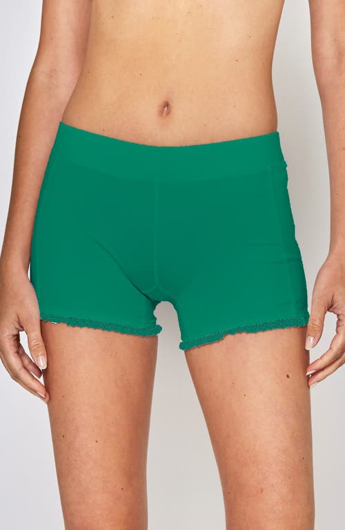 L'ETOILE SPORT LACE TRIM SHORTS in Green  product