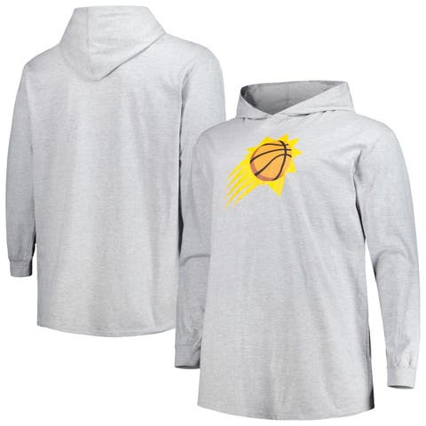 Men's Fanatics Branded Heather Gray Phoenix Suns Big & Tall Pullover Hoodie