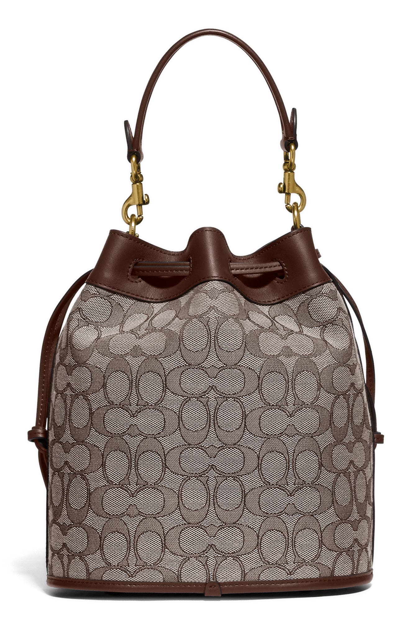 COACH Field Signature Jacquard Bucket Bag, Alternate, color, 