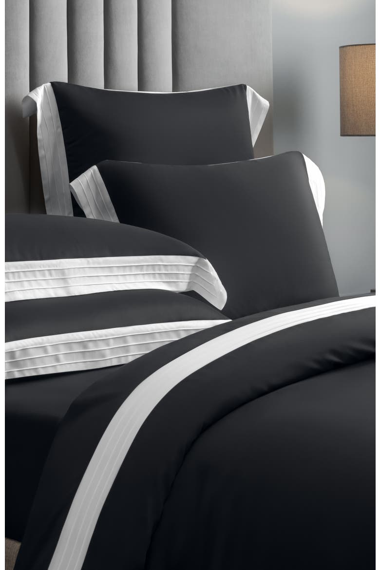 Eden Duvet Cover, Alternate, color, Black