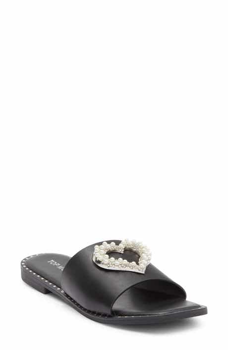 TOP MODA Esme Heart Slide Sandal