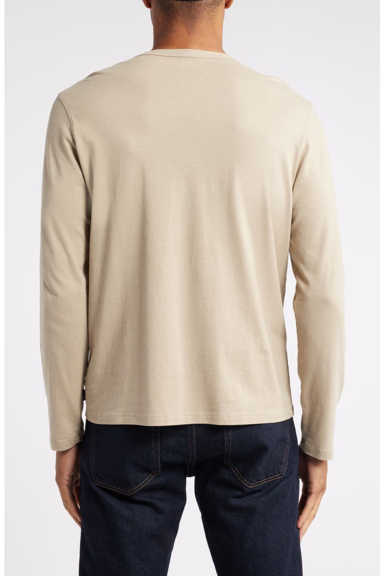 Bryce Long Sleeve Henley Shirt, Alternate, color, DRY DUST